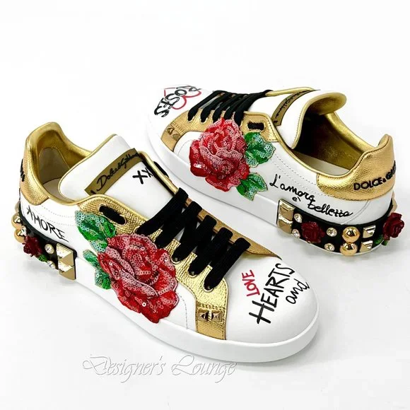 Dolce & Gabbana | Shoes | New Dolce Gabbana Roses Amore Crystal